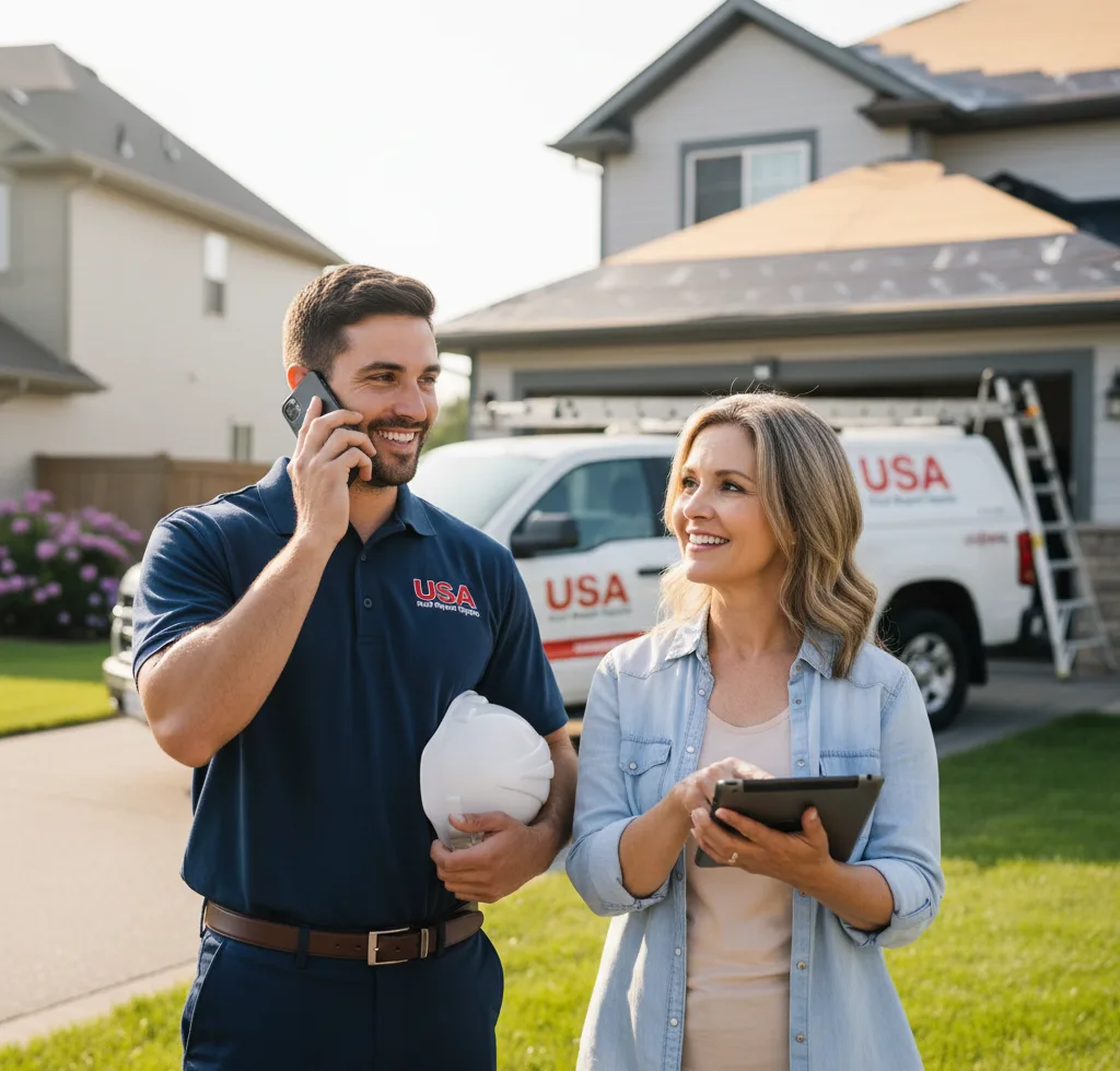 USA Roof Repair Experts customer support in Hannacroix